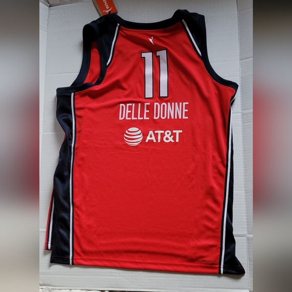 WMBA Nike Explorer Edition Women's Washington Mystic AT&T Delle Donne #11 Size L - Picture 2 of 12